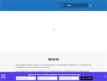 Tablet Screenshot of middletownhumanesociety.com